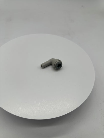 Gray Acetal Plug In Elbow 5/16 Stem - 5/16 Tube