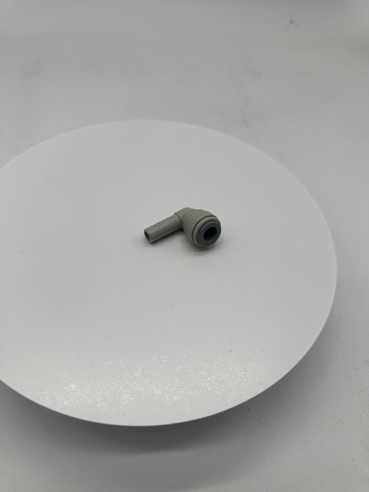 Gray Acetal Plug In Elbow 5/16 Stem - 5/16 Tube