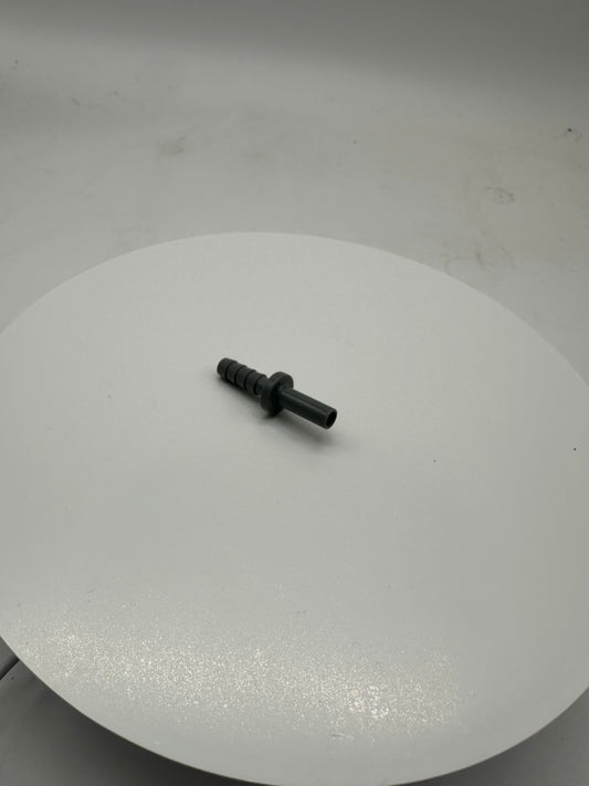 Stem Barb Conctr Acetal Gray-Stem OD 1/4" Tube ID 1/4"