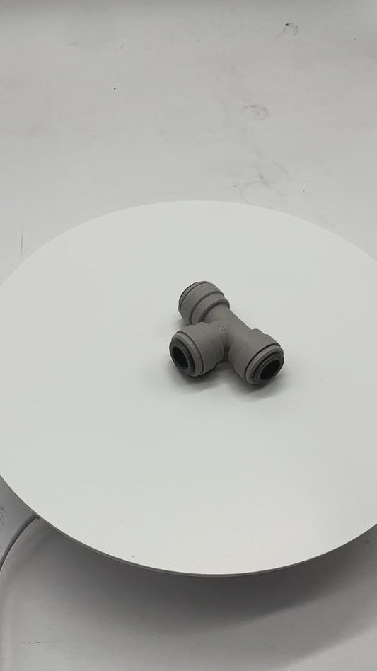 Gray Acetal Union Tee 3/8