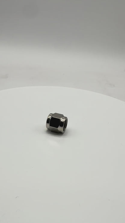 1/4 Stainless Steel Swivel Nut for Barb Stems S21-24/S21-44