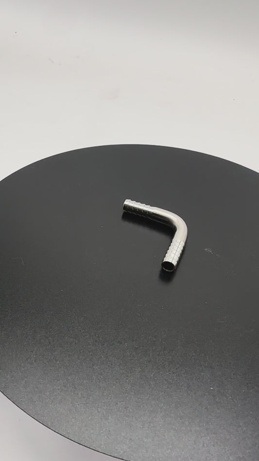 1/4" x 1/4" Barb Splicer Elbow 90 304SS